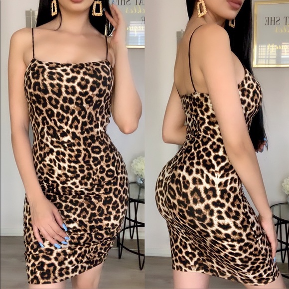 Leopard Print Dress - Picture 1 of 1